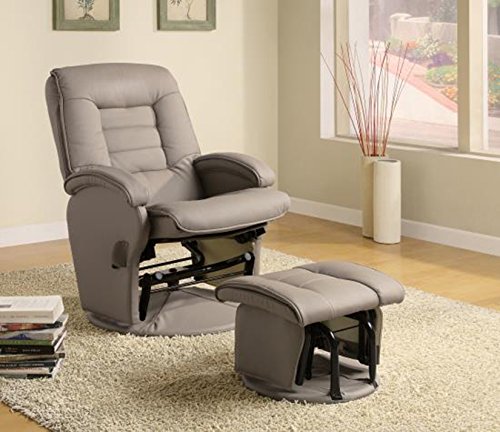 Coaster Home Furnishings Leather-Vinyl Glider Recliner Chair