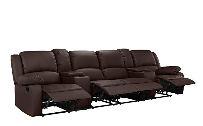 Divano Roma Furniture Home Theater Recliner Couch