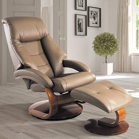 Mac Motion Oslo Collection Mandal Chair and Ottoman Recliner